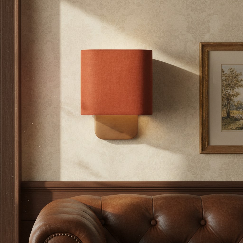 Nolvara Fabric Shade Sconce | Warm-Glow Sleek Look | Minimalist