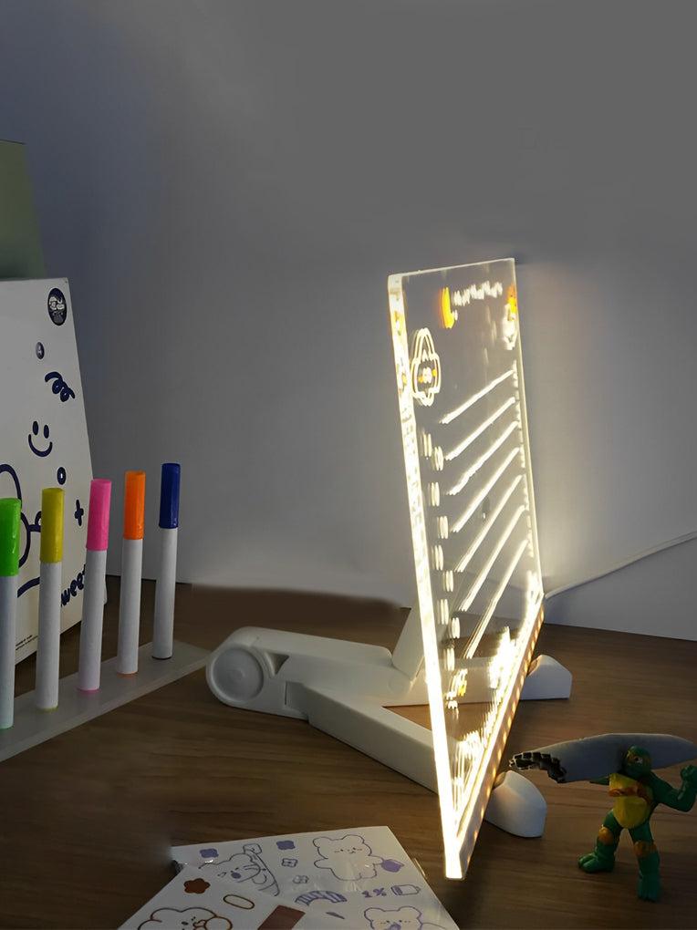 Acrylic DIY Led Handwriting Note Board With Pen Luminous Message ...