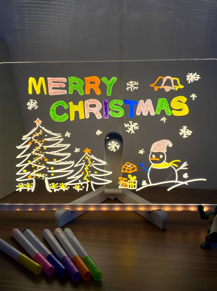 Acrylic DIY Led Handwriting Note Board With Pen Luminous Message ...