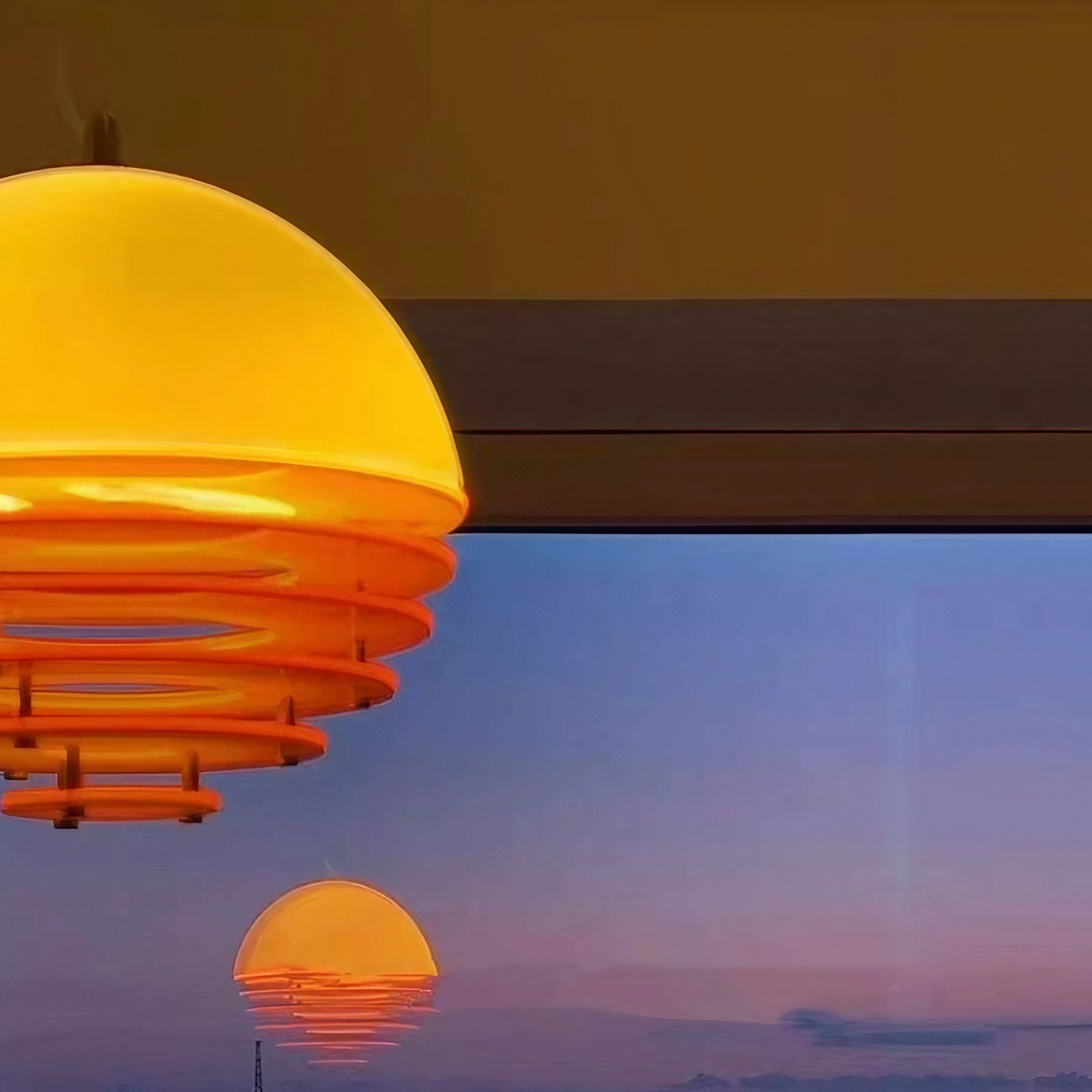 バウハウス デザイン オレンジ ディスク ペンダントランプNAMI 京都1979 Lamp | バウハウスデザインの照明 | オンラインショップ - おしゃれな